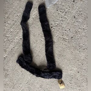 Black fleece horse breastplate cover fuzzies set equestrian